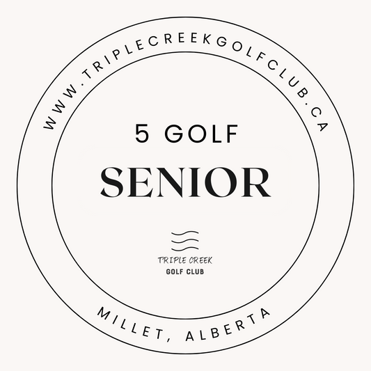 SENIOR (60+)- 5 Golf Punch Pass