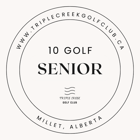 SENIOR (60+)- 10 Golf Punch Pass